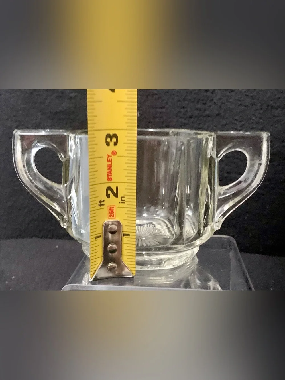 🔍 Clear Glass Creamer & Open Sugar Bowl (2) Piece Set